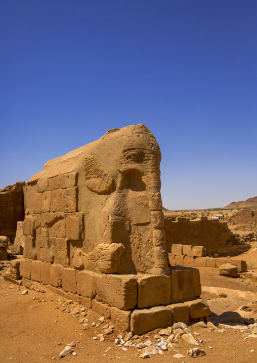 Sudan, Khartoum State, Musawwarat es-Sufra, the elephant temple at musawwarat es-sufra