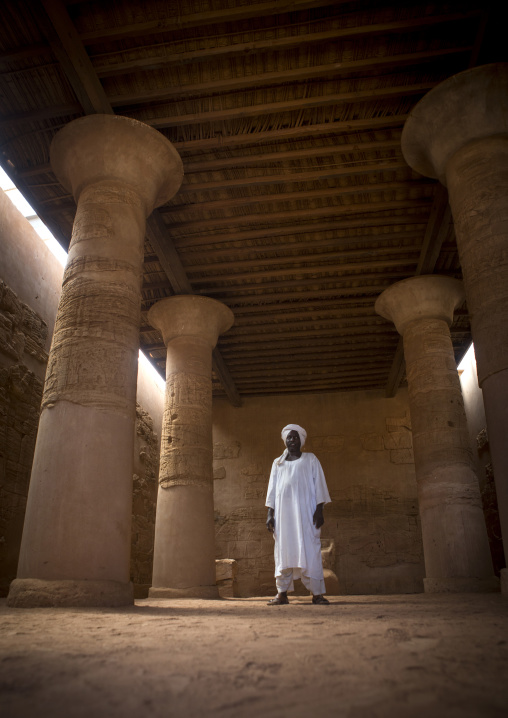 Sudan, Nubia, Naga, the restored lion temple in musawwarat es-sufra