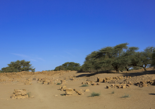 Sudan, Kush, Meroe, amun temple in the royal city of meroe