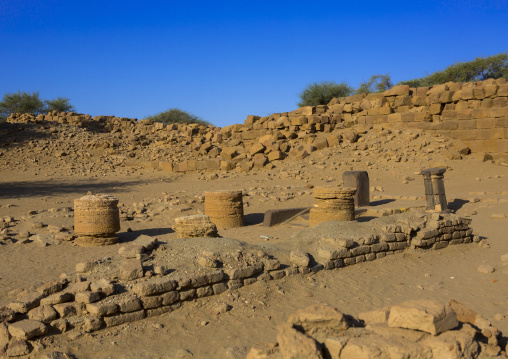 Sudan, Kush, Meroe, amun temple in the royal city of meroe