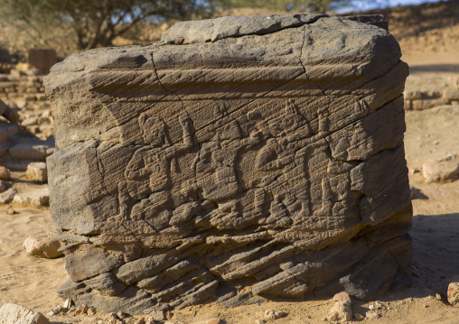 Sudan, Kush, Meroe, amun temple in the royal city of meroe