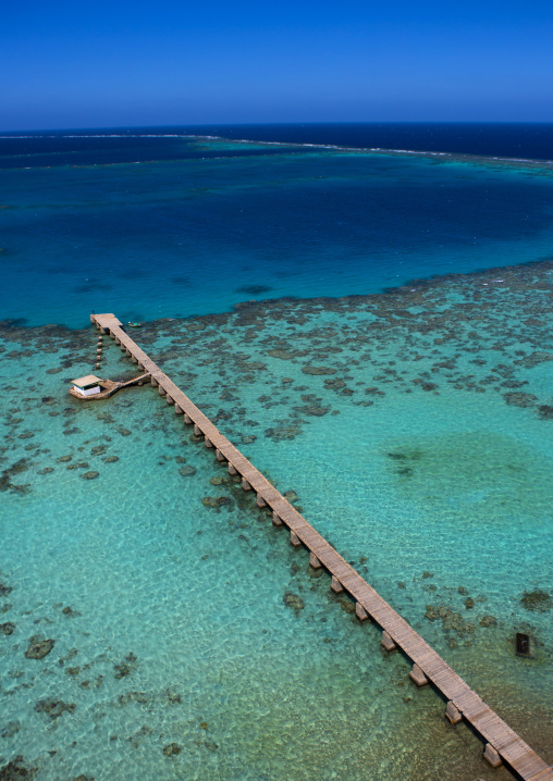 Sudan, Red Sea State, Port Sudan, view of lagoon enclosed by sanganeb reef