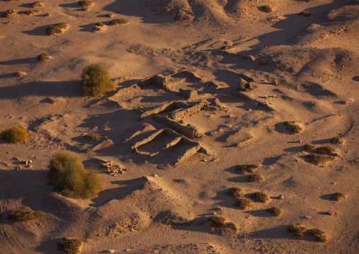 Sudan, Northern Province, Karima, view from the top of the jebel barkal of the main amun temple