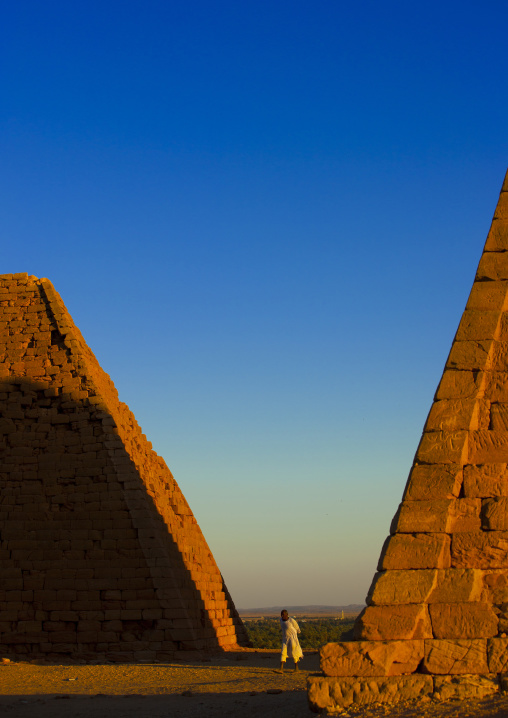 Sudan, Northern Province, Karima, the pyramids at jebel barkal, used by napatan kings