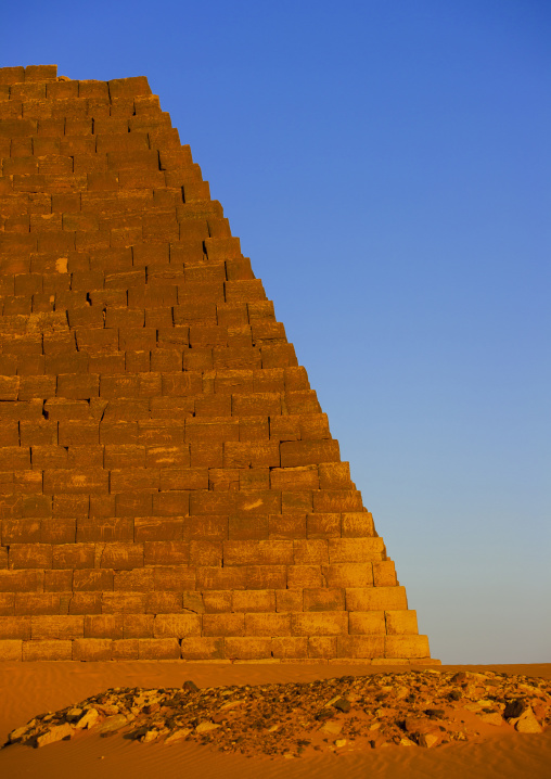 Sudan, Kush, Meroe, pyramids in royal cemetery