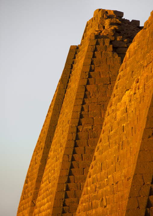 Sudan, Kush, Meroe, pyramids in royal cemetery