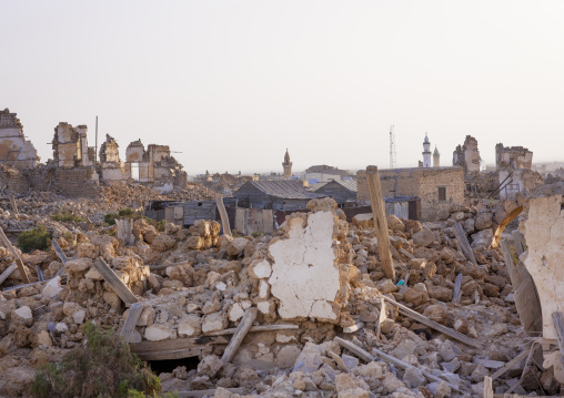 Sudan, Port Sudan, Suakin, ruined ottoman coral buildings