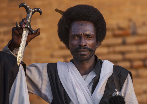 Sudan, Kassala State, Kassala, beja tribe man