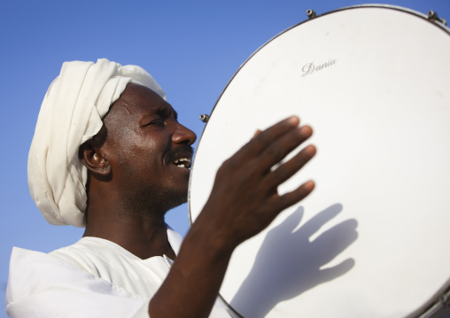 Sudan, Khartoum State, Khartoum, sufi whirling dervishes at omdurman sheikh hamad el nil tomb