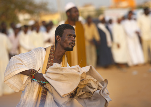 Sudan, Khartoum State, Khartoum, sufi whirling dervishes at omdurman sheikh hamad el nil tomb