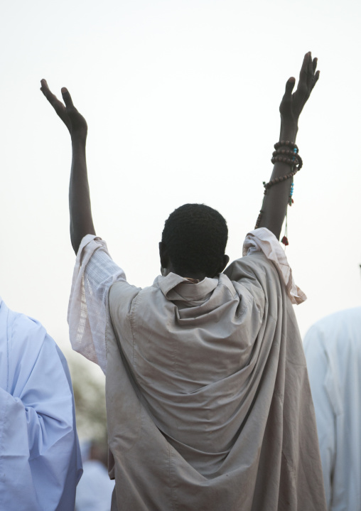 Sudan, Khartoum State, Khartoum, sufi whirling dervishes at omdurman sheikh hamad el nil tomb