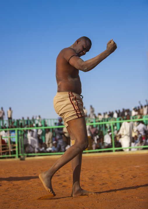 Sudan, Khartoum State, Khartoum, nuba wrestler