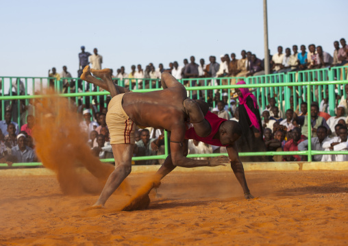 Sudan, Khartoum State, Khartoum, nuba wrestlers