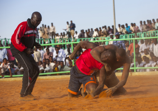 Sudan, Khartoum State, Khartoum, nuba wrestlers