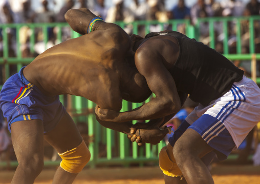 Sudan, Khartoum State, Khartoum, nuba wrestlers