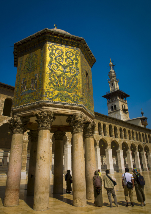 The Dome Of The Treasury In Umayyad Mosque Courtyard, Damascus, Damascus Governorate, Syria