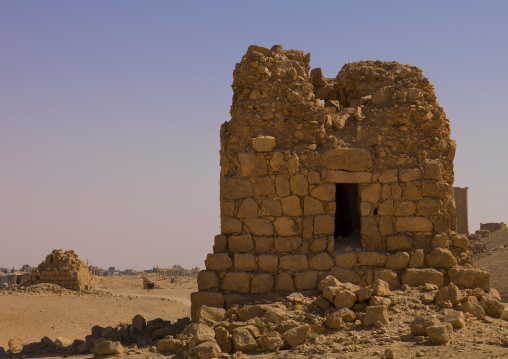 Eggelin Tomb Tower In The Ancient Roman City, Palmyra, Syrian Desert, Syria