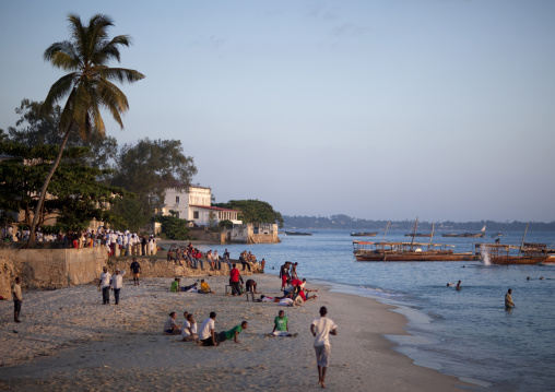 Zanzibar activity  at sunset, Tanzania