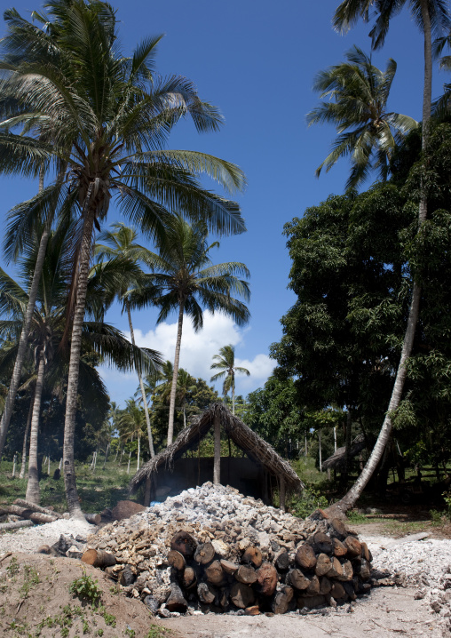 Making the lime, Zanzibar, Tanzania