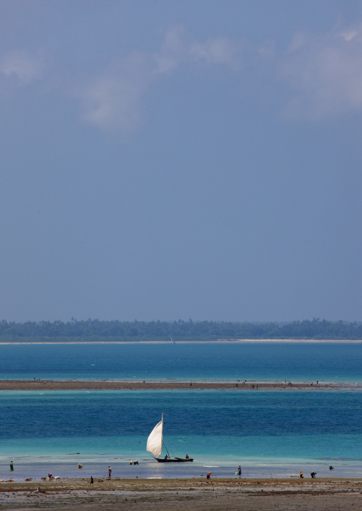 Dhow on nungwi beach zanzibar, Tanzania