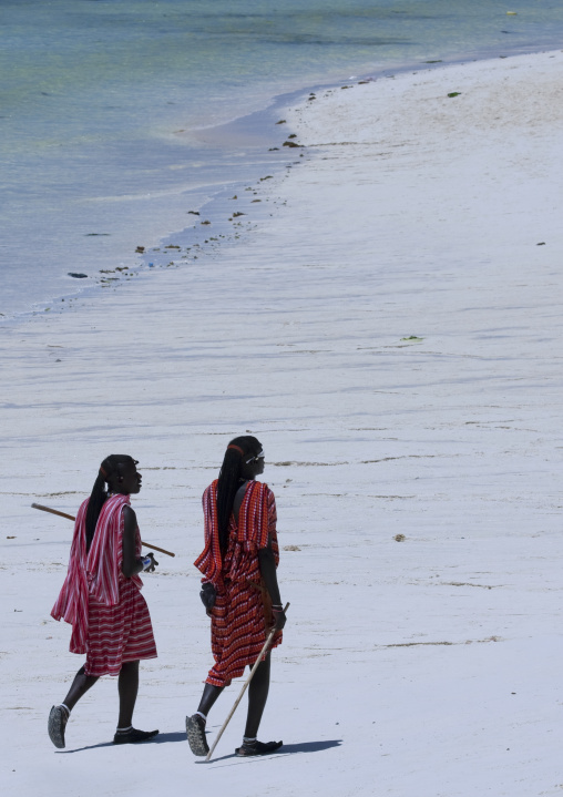 Masais on nungwi beach zanzibar, Tanzania