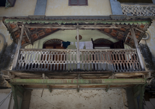 Stone town balcony, Zanzibar, Tanzania