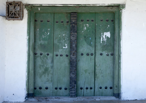 Old door in bagamoyo stone town, Tanzania