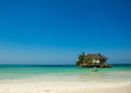 Tanzania, Zanzibar, Michanwi Pingwe, the rock restaurant on bwejuu beach