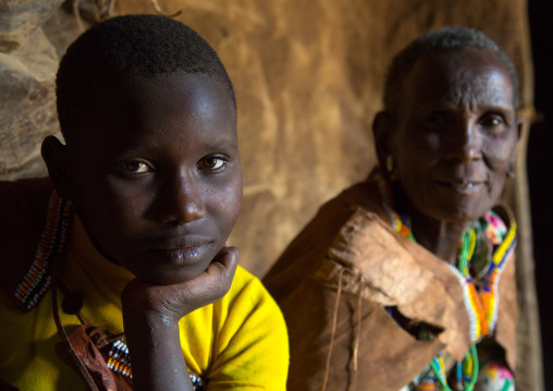 Tanzania, Serengeti Plateau, Lake Eyasi, datoga tribe woman with scarifications and tattoos on the face