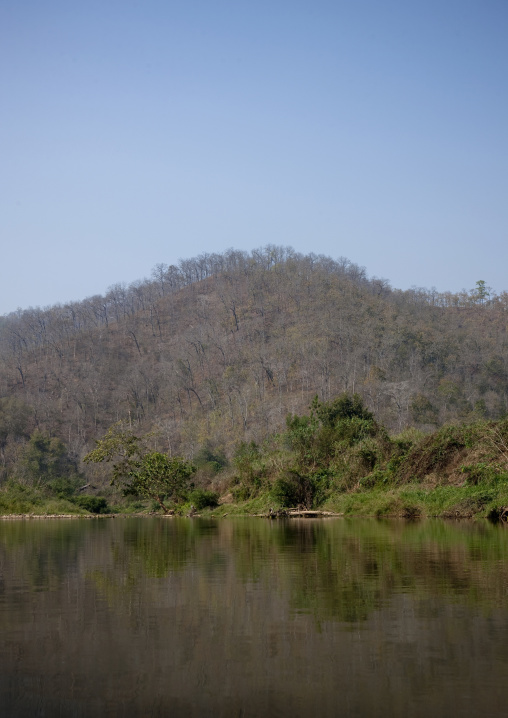 River in nam peang din village, North thailand