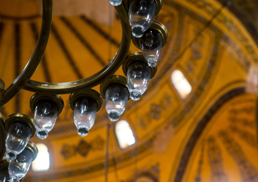 Chandelier of Hagia Sophia, Sultanahmet, istanbul, Turkey