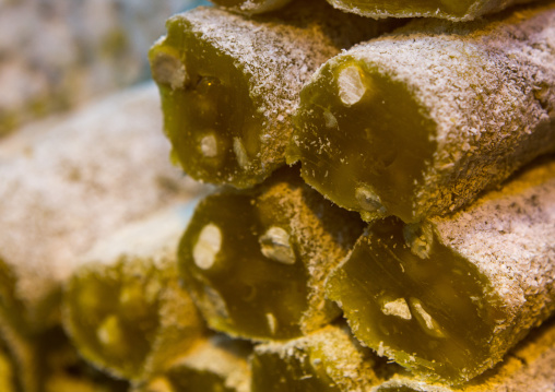 Turkish halva sweets in spice bazaar, Beyazit, istanbul, Turkey