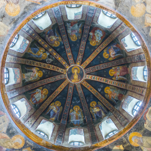 The virgin and child mosaics and paintings in the byzantine church of st. Savior in Chora, Edirnekapı, istanbul, Turkey