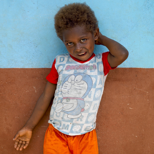 Portrait of a Ni-Vanuatu girl, Malampa Province, Malekula Island, Vanuatu