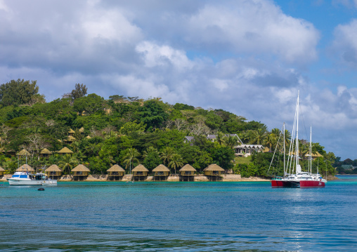 Bungalows of iIiriki island resort hotel, Efate Island, Port Vila, Vanuatu