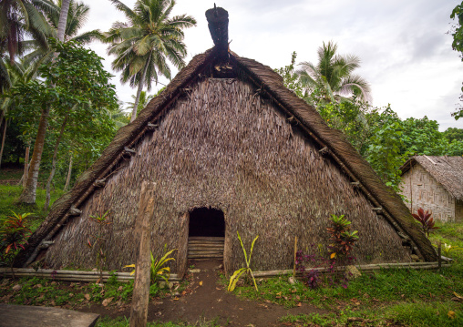 A traditional meeting place called a nakamal where takes place the kava ceremony, Malampa Province, Malekula Island, Vanuatu