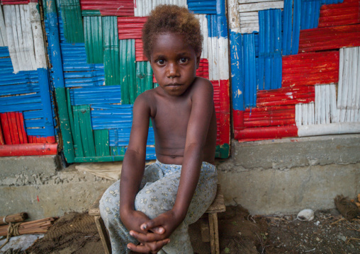 Portrait of a Ni-Vanuatu girl, Malampa Province, Malekula Island, Vanuatu