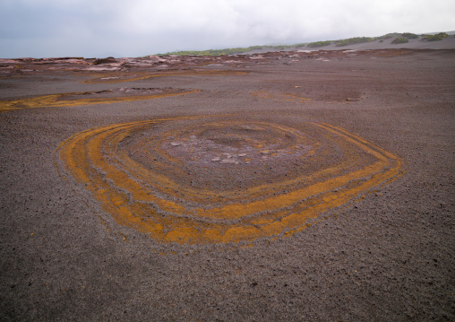 Crusts and ashes around mount Yasur volcano, Tanna island, Mount Yasur, Vanuatu