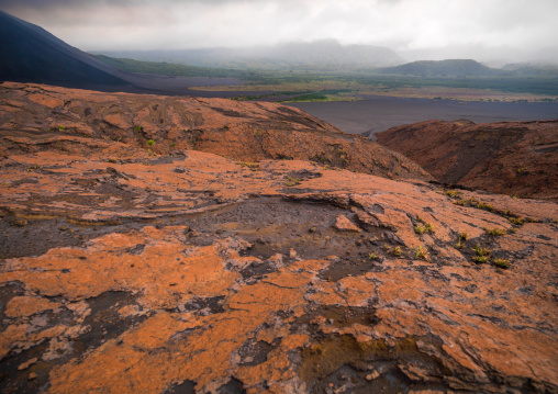 Crusts and ashes around mount Yasur volcano, Tanna island, Mount Yasur, Vanuatu