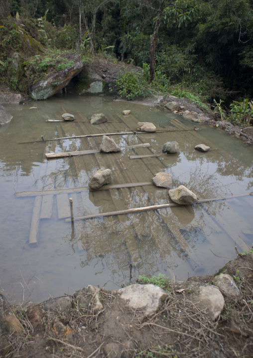 Wood in the water , Sapa, Vietnam