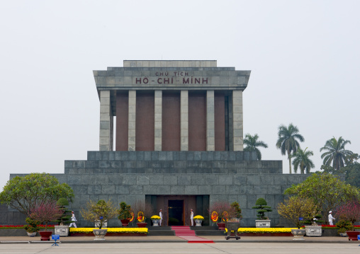 Ho chi minh mausoleum in ba dinh square, Hanoi, Vietnam