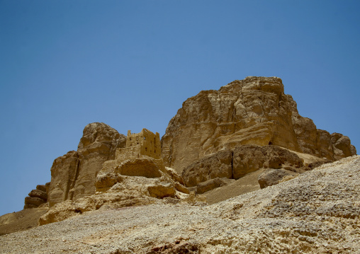 Remains Of A House Merged With The Cliff,  Hadramaut, Yemen