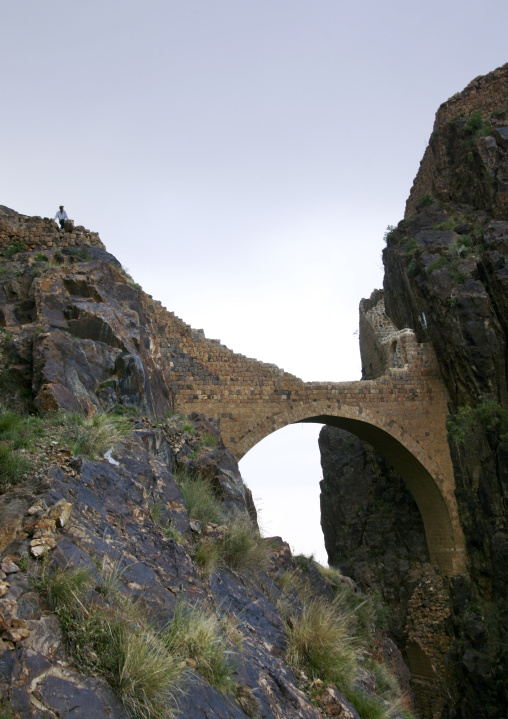 The Shahara Bridge Over A Rocky Gorge, Yemen