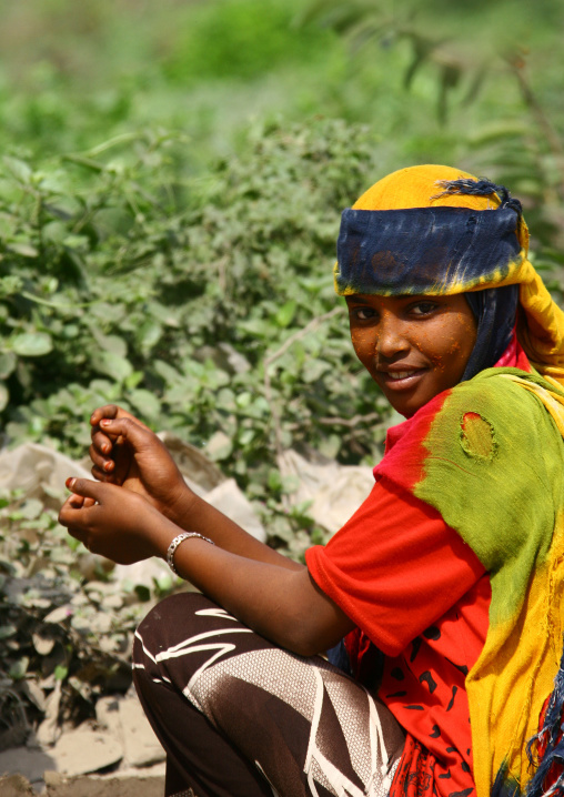 Girl from jebel saber, Yemen