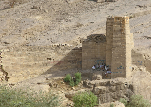 Remains Of The Dam At Wadi Adhana, Marib, Yemen