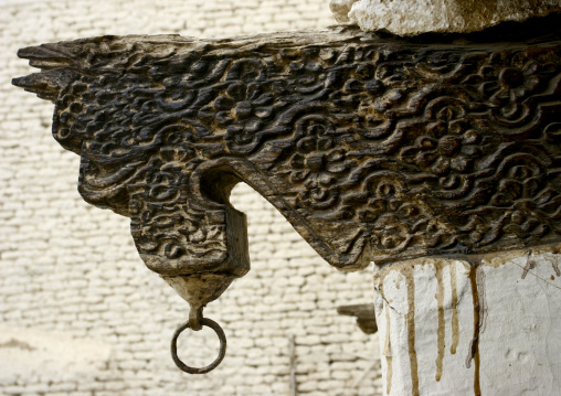 Sculpted Wooden Structure Of A Building, Zabid, Yemen