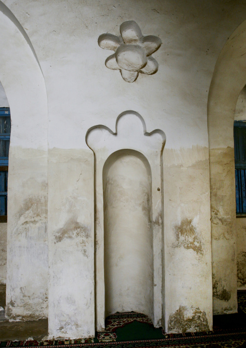 Mihrab, Indicating The Direction Of The Kabaa, In Mecca, In A Mosque, Zabid, Yemen