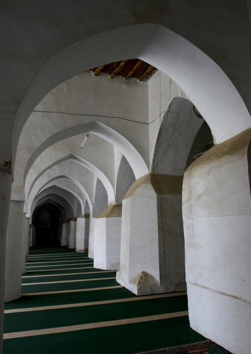 White Arcades In A Mosque, Zabid, Yemen