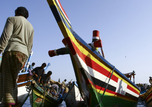 Bow Of A Dhow In Al Hodeidah, Yemen