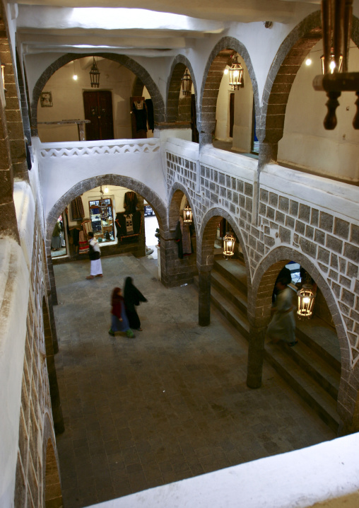 Over View Of A Caravanserai, Sanaa, Yemen